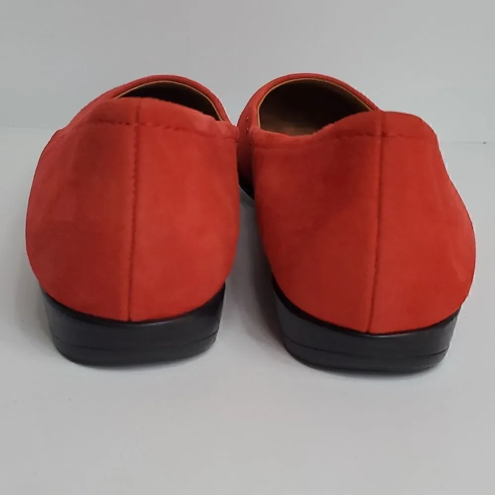 Naturalizer Joana  Red Studded Leather Comfort Flats Size 9N